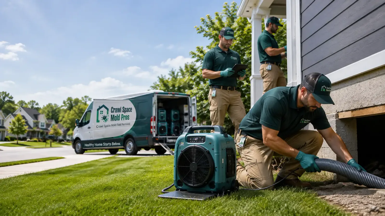 Crawl Space Mold Removal in Mesa, WA